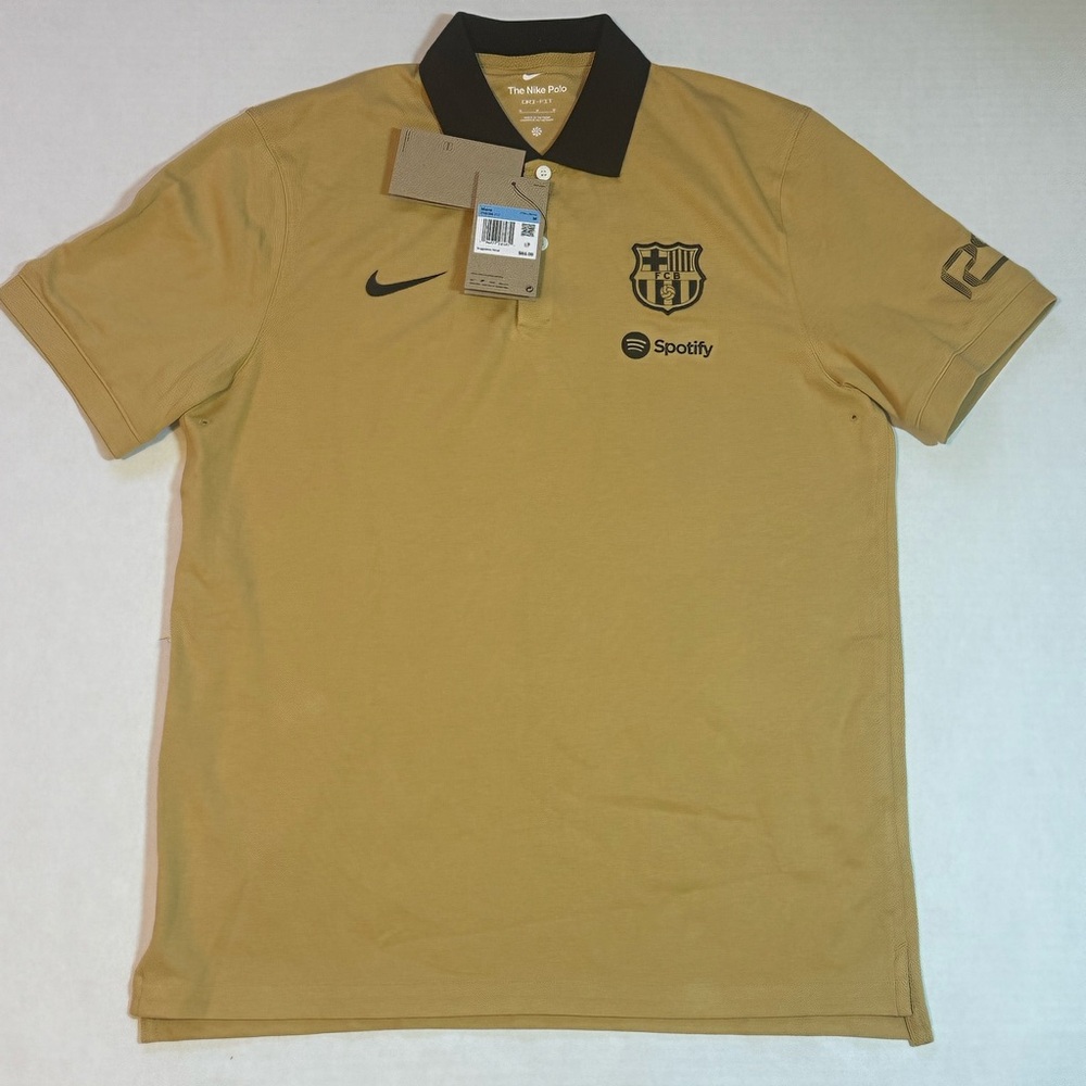 Men’s Barcelona soccer polo size medium new with tags